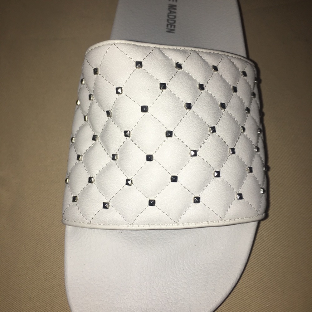 Steve Madden Slides Summer‎ White - Picture 3 of 6